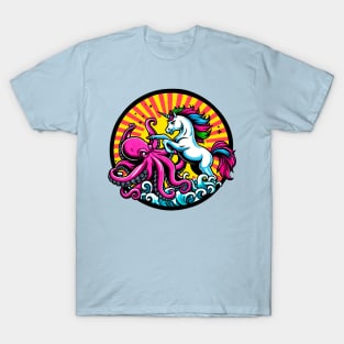 Unicorn Versus Octopus T-Shirt